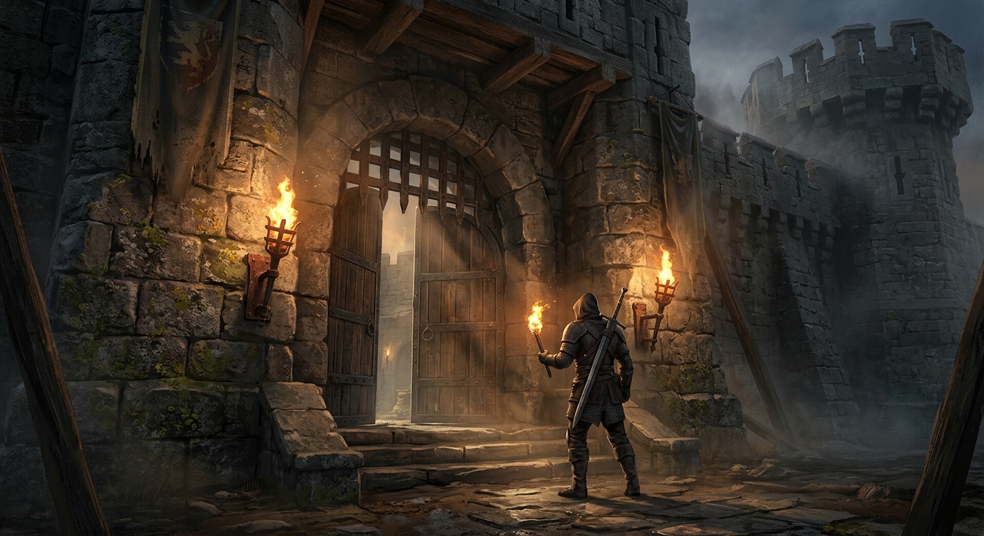 OSRS dark fantasy landscape